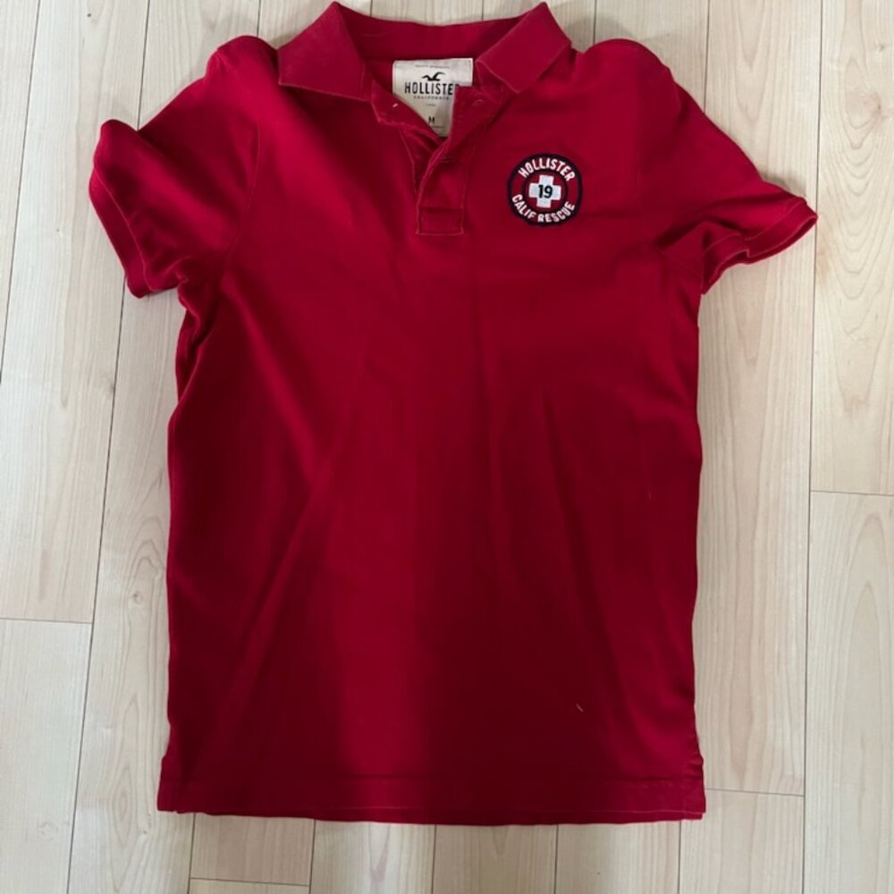 Red Hollister CA Rescue T-Shirt